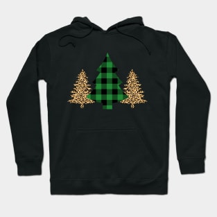 LEOPARD AND PLAID CHRISTMAS TREE Hoodie